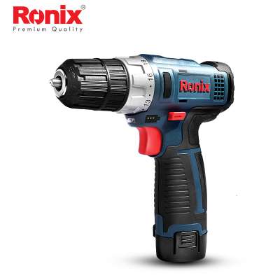 Ronix mini waterproof drill electrical impact cordless nail  drill 12V