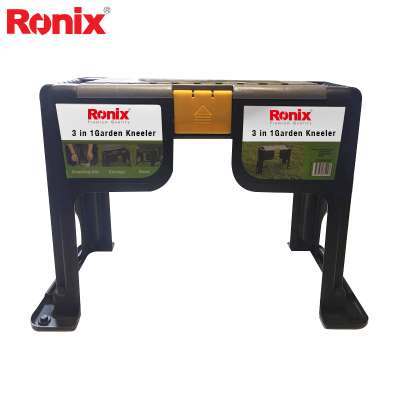 Ronix 3 in 1 Plastic Garden Kneeler Garden Seat Stool With tool box